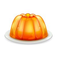 Jelly on Plate vector