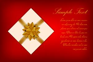 Gift Wrapped  with Ribbon vector