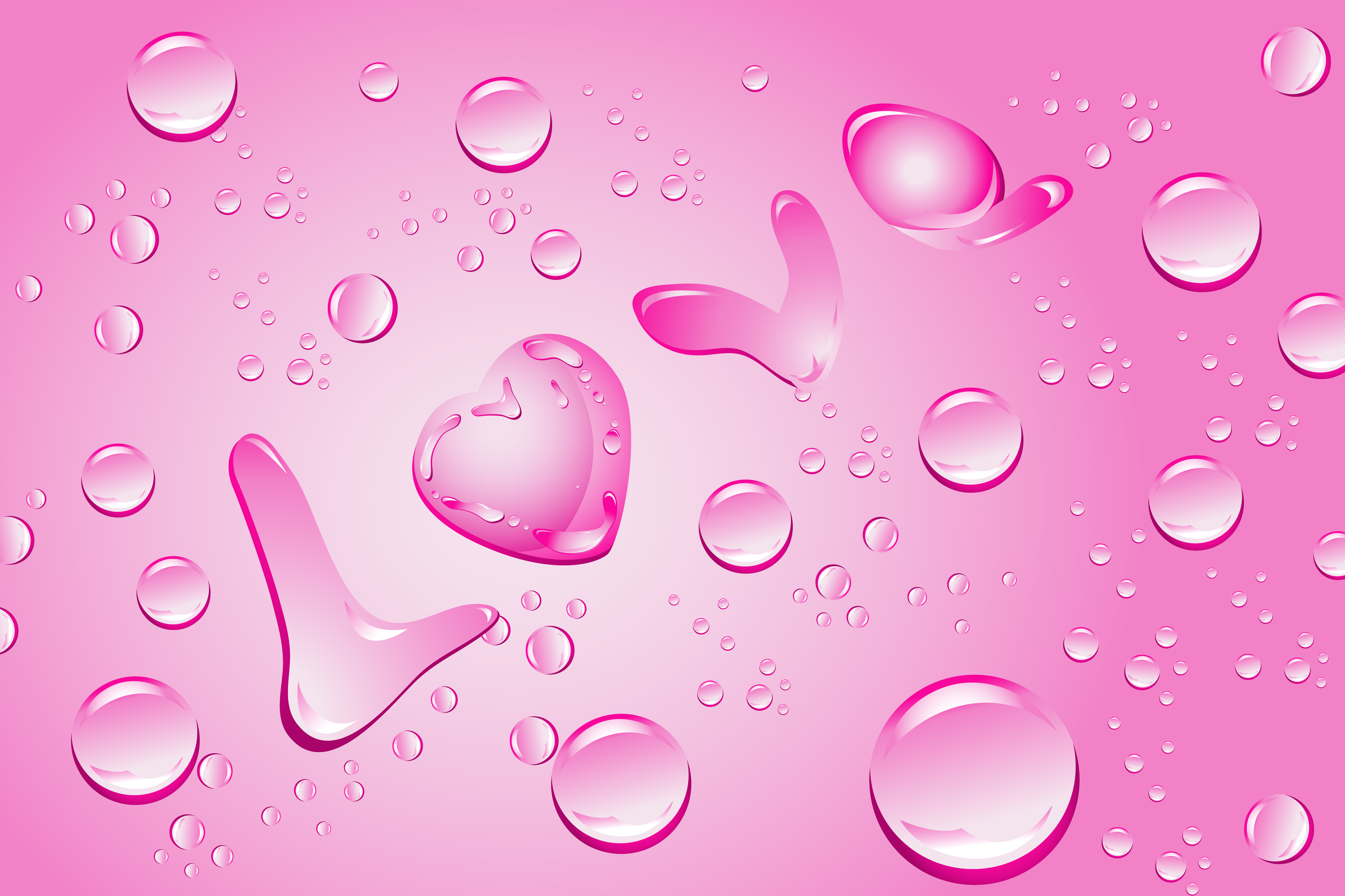 Liebe Mit Wassertropfen Download Kostenlos Vector Clipart