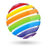 Esfera de colores vector