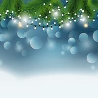 Christmas lights background  vector