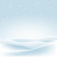 Christmas background with winter snow vector