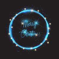 Christmas lights background vector