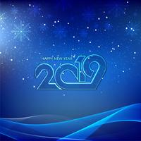 Elegant New Year 2019 decorative background vector