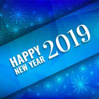 Abstract New Year 2019 celebration background vector