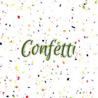 Abstract colorful confetti decorative background vector