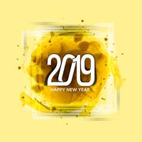 Abstract New Year 2019 beautiful background vector