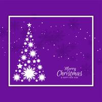 Abstract Merry Christmas decorative tree background vector