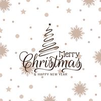 Abstract Merry Christmas celebration elegant background vector