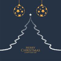 Abstract Merry Christmas decorative background vector