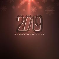 Abstract Happy New Year 2019 decorative ackground vector