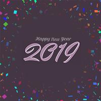 Abstract New Year 2019 background design vector