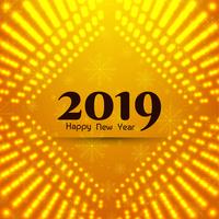 Abstract New Year 2019 celebration background vector