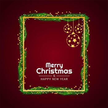 Feliz Navidad elegante fondo decorativo vector