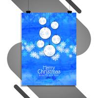 Merry Christmas celebration brochure template vector