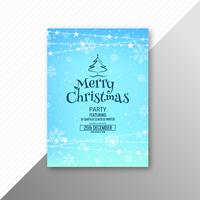 Merry christmas celebration card brochure template vector