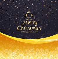 Beautiful merry christmas celebration colorful card background vector