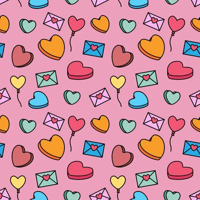 Valentine candy pattern