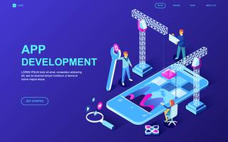 App Development Web Banner vector