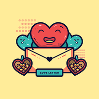 Valentine Candy Hearts Vector