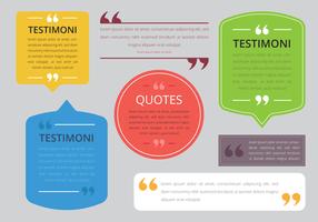Testimonial Design. Consument Testimoni. Client Review. Quote text bubble. Commas, note, message and comment Vector illustration