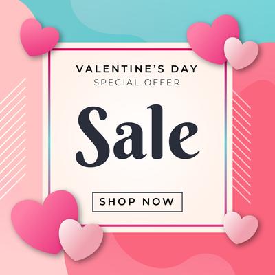 Valentines Day Sale Poster