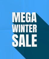 Mega venta de invierno vector