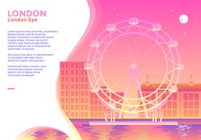 London Eye Vector