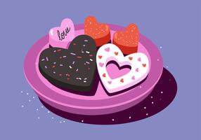 Valentine Candy Hearts vector
