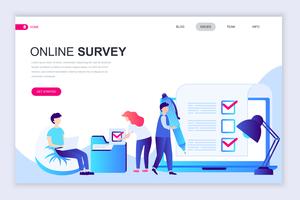 Online Survey Web banner vector
