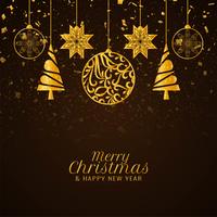 Abstract Merry Christmas stylish decorative background