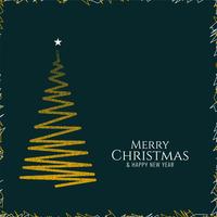 Abstract Merry Christmas festival background vector