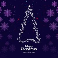 Abstract Merry Christmas stylish background vector