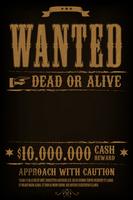 Wanted Western Poster Background