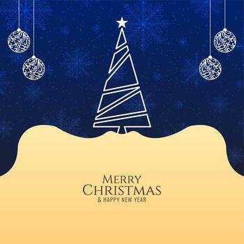 Fondo de saludo festival de feliz Navidad abstracto vector