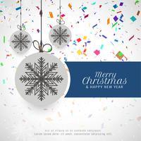 Abstract Merry Christmas festival greeting background vector