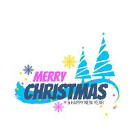 Abstract Merry Christmas colorful festival background vector