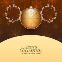 Abstract Merry Christmas stylish decorative background vector