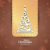 Abstract decorative elegant Merry Christmas background vector