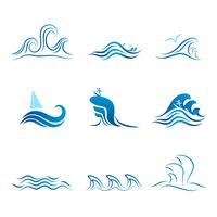 Set of Wave Symbol vector