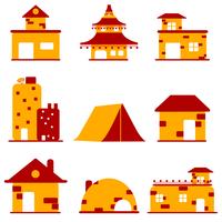 Building Set vector