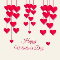 Beautiful valentine's day card background illustration vector