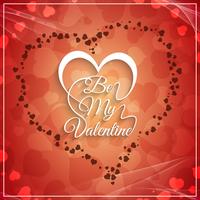 Abstract Happy Valentine's Day beautiful background vector