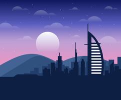 Ilustración de Dubai vector