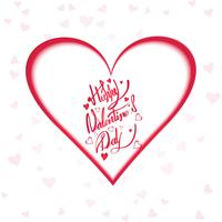 Beautiful valentine's day card background illustration vector