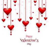 Ejemplo feliz del diseño de tarjeta del amor del día de tarjeta del día de San Valentín vector