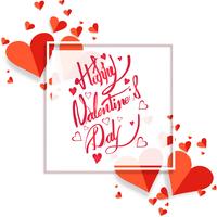 Fondo hermoso del día de tarjeta del día de San Valentín de la tarjeta con diseño de los corazones vector