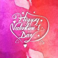 Beautiful valentine's day card background illustration vector