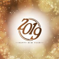 Modern new year 2019 celebration background vector