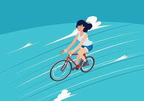 Ilustración vectorial de bicicleta vector